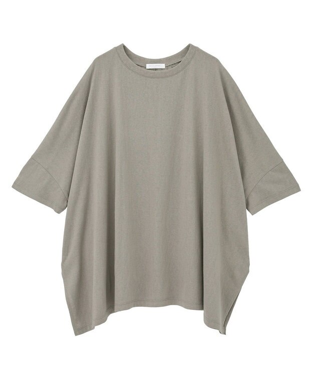 Green Parks スラブカットチュニック Gray Beige