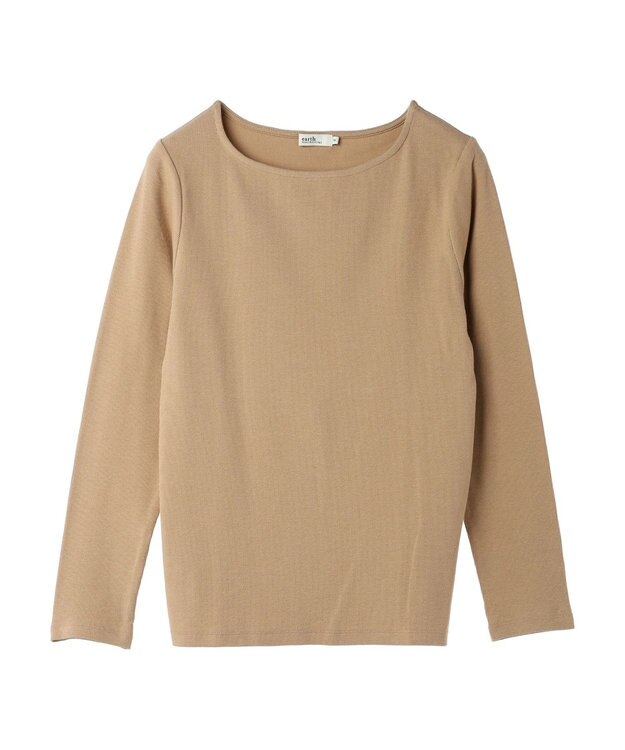 earth music&ecology 細リブＴＥＥ Beige