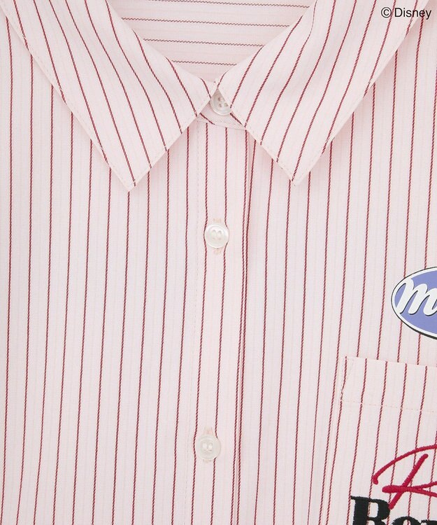 Green Parks ミッキー＆フレンズ／オーバーサイズシャツ Pink