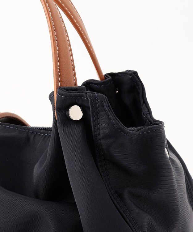 LA BAGAGERIE タックラウンド2WAYミニバッグ ネイビー