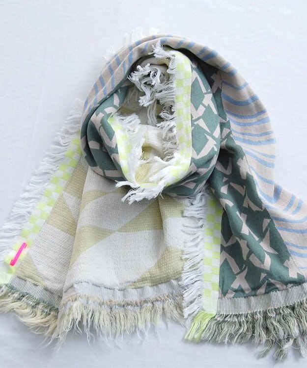 POLS コットン meadow モヒカンストール イエロー