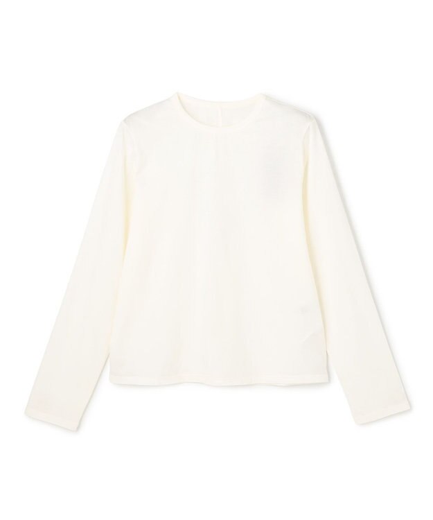 UNFILO L 【2点セット】ラッセルレース キャミレイヤード Tシャツ ブラック