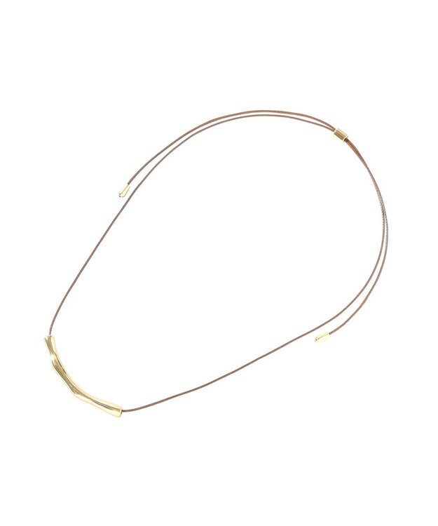 YECCA VECCA パイプコードネックレス Gold