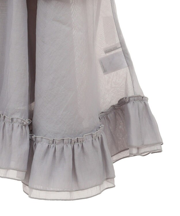 Green Parks ・ＥＬＥＮＣＡＲＥ　ＤＵＥ　プリーツフリルシアースカート Gray