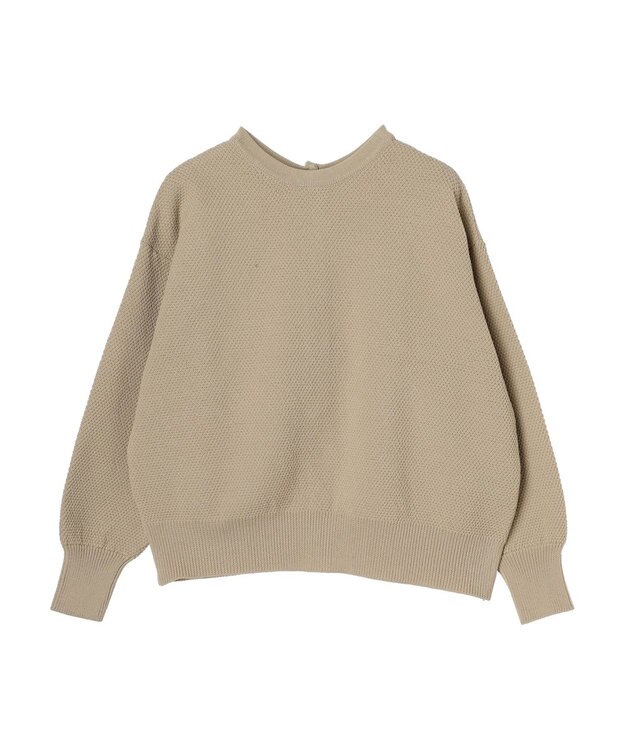 Green Parks ２ｗａｙ　パール釦ニットプルオーバー Beige