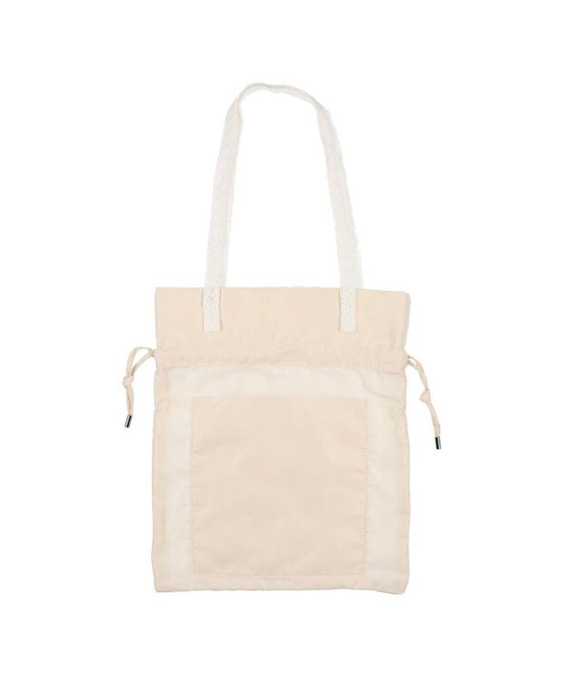 UNBILLION カシュカシュ cachecache / アソート生地LOVE巾着バッグ アイボリー