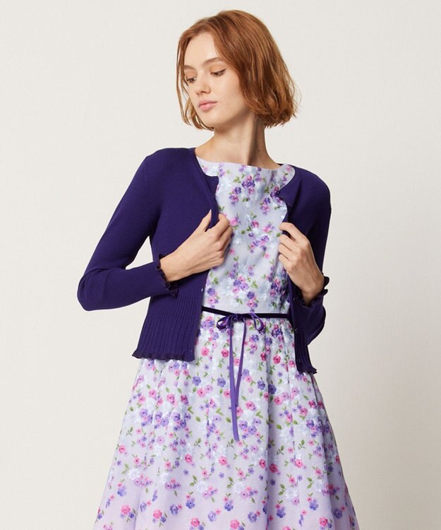 TOCCA 【洗える】RESONATE カーディガン パープル系