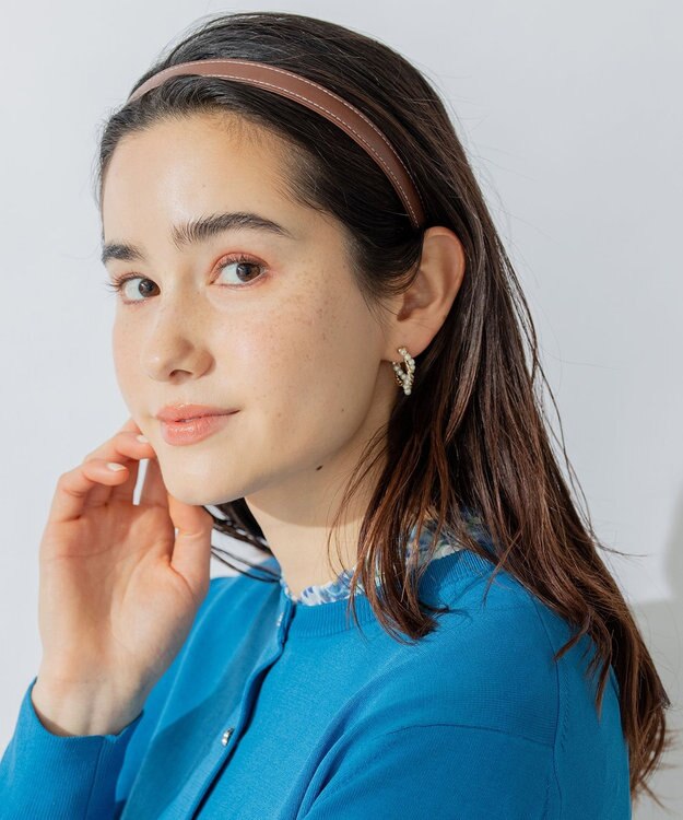 組曲 レザーライクカチューシャ ダークブラウン系