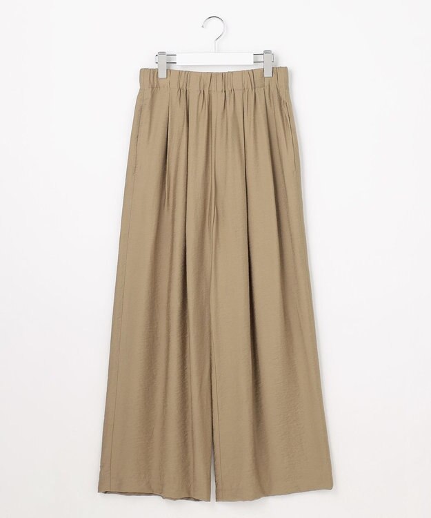 自由区 L 【SHIHOさん着用・ご好評アイテム・新色追加・セットアップ対応】エアリーツイルワイド パンツ ［新色］ライトベージュ