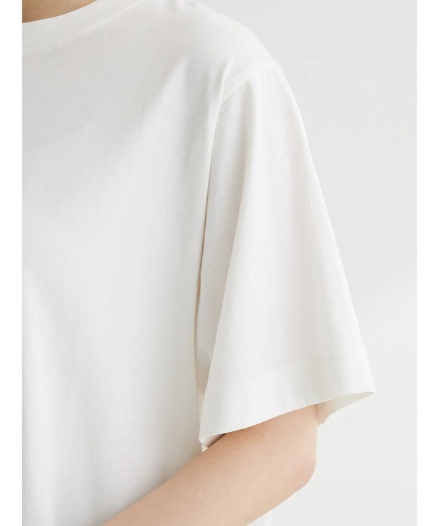 Green Parks 布帛レイヤー半袖チュニック Off White