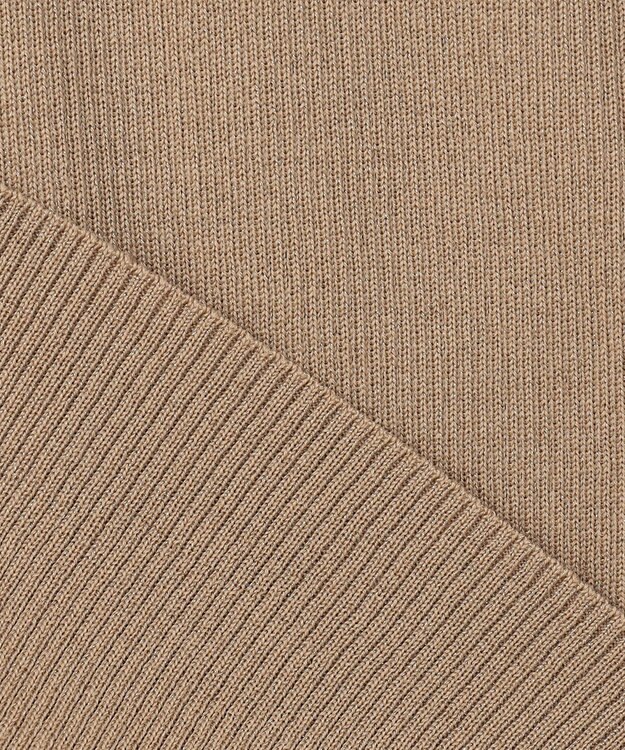 ICB 【新色追加・洗える】エクストラファインメリノ Vネックプルオーバー ベージュラメ系