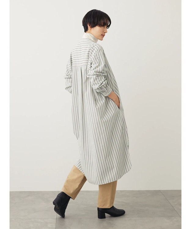 AMERICAN HOLIC バンドカラーシャツワンピース Green