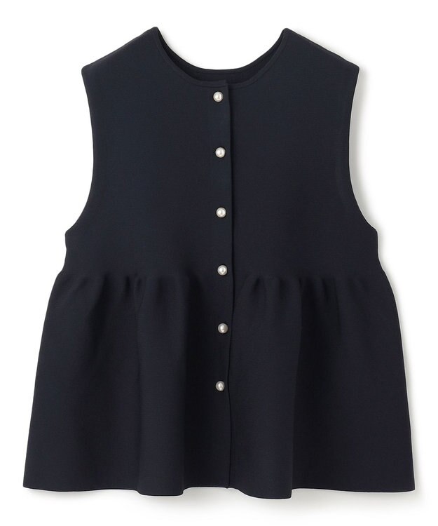 UNFILO 【VERY×UNFILOコラボ】2WAY ペプラムジレ ネイビー