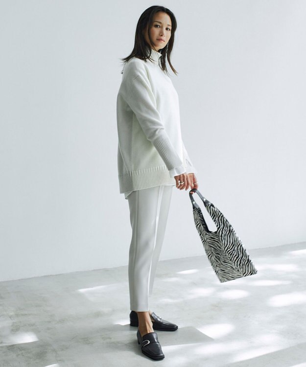 ICB 【防シワ・洗える】 トリプルクロスツイル スティックパンツ トープ系