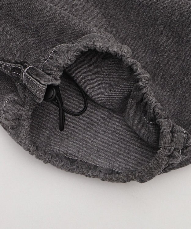 WEGO イージーバギーフレアデニムスラックス デニムブラック