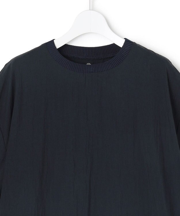 J.PRESS YORK STREET 【WOMEN】リヨセルコットン ニットコンビ ワンピース ネイビー系