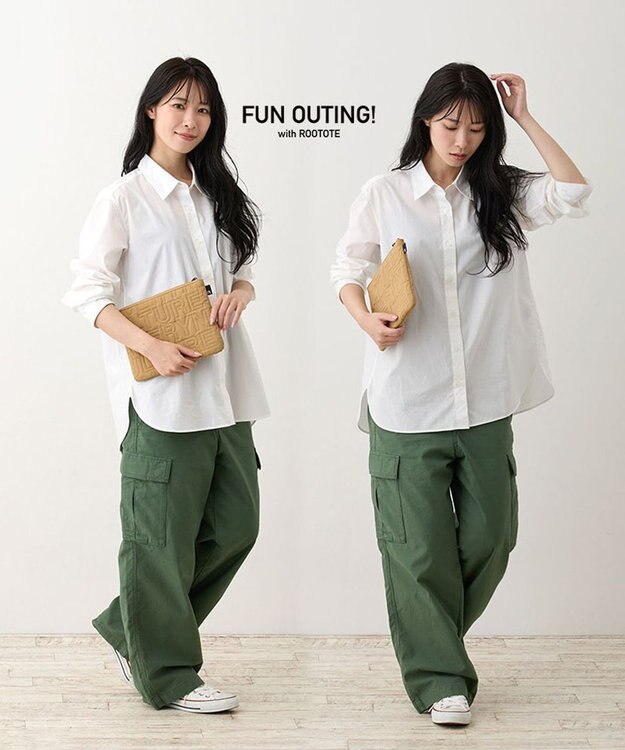 ROOTOTE 1321【オリジナル】SN.ポーチ.アルファベットスープ-キルティング-A 03：イエロークレイ