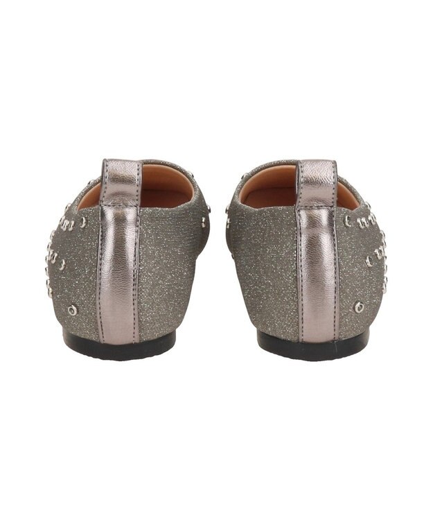Bridget Birkin 【Bridget Birkin】ドットビジューグリッターフラットシューズ シルバー雑材