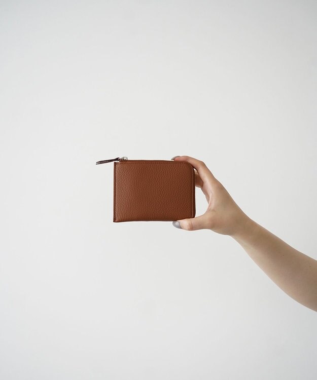Atelier nuu 日本製 本革 lim Ｌ字ミニウォレット キャメル