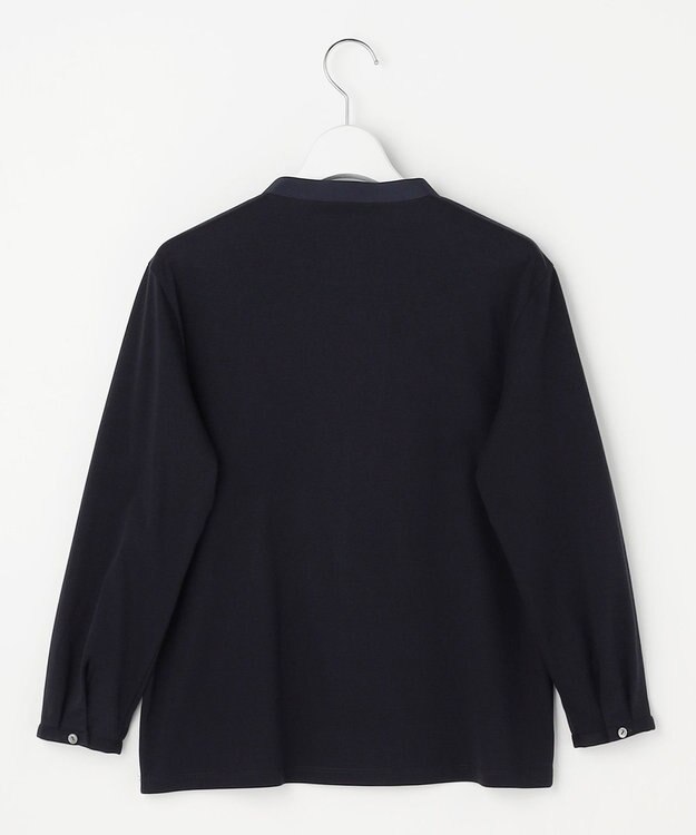 J.PRESS LADIES S レースコンビ ボウタイ カットソー ネイビー系