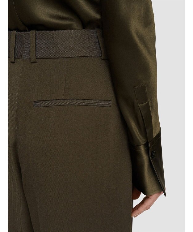 JOSEPH ビスコースツイル　キャロットトラウザーズ Hass Avocado