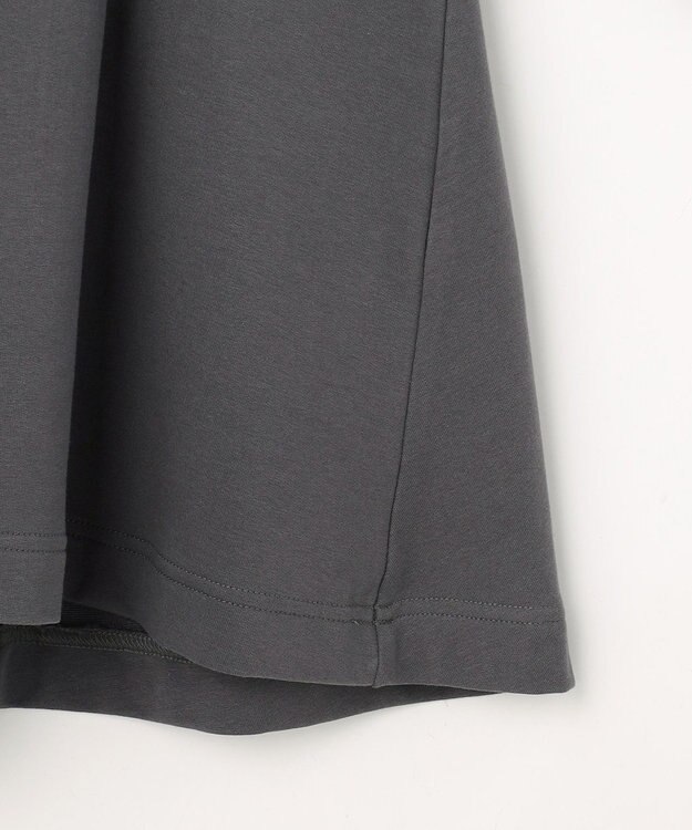 組曲 S 【先行予約・2WAY】レース襟フレンチテリーフレア カットソー チャコールグレー系