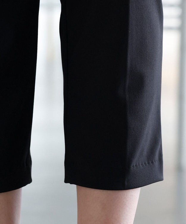 Tiaclasse 【小倉優子さん着用・日本製・洗える】サーラドライ・テーパードパンツ ブラック