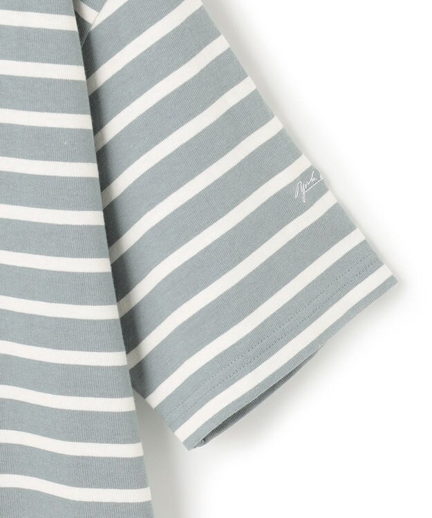 J.PRESS YORK STREET 【UNISEX】天竺ボーダーTシャツ ダルブルー系1