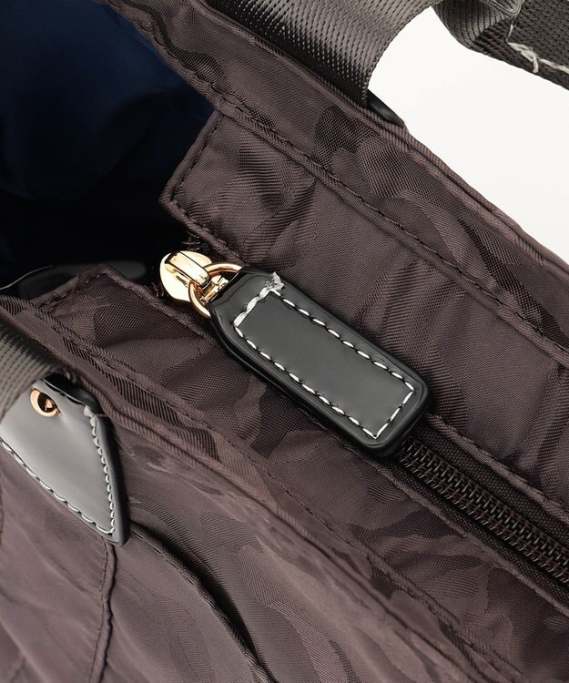LA BAGAGERIE はっ水ジャカード2WAYトートバッグ ダークグレー