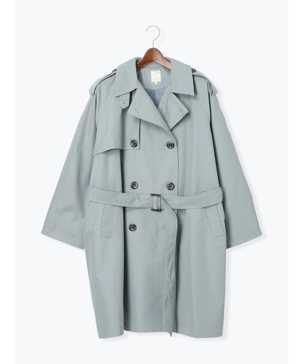 Te chichi オーバーサイズトレンチコート《2025Autumn catalog vol.2 item》 ブルー