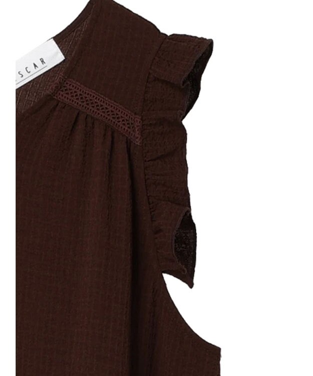 Green Parks ■ＥＳＣＡＲ　ドロストギャザーワンピース Black