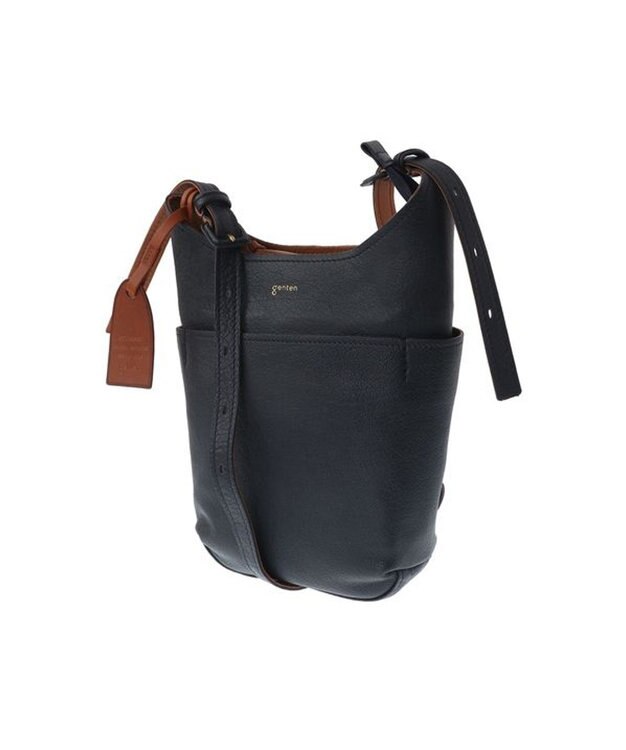 genten タスカ ショルダーバッグM ネイビー