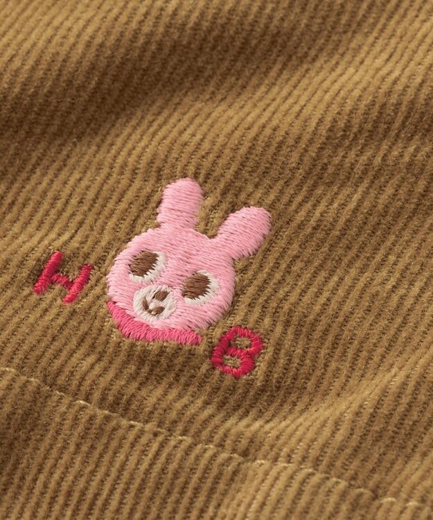 MIKI HOUSE HOT BISCUITS 【80-120cm】 コーデュロイハーフパンツ ベージュ