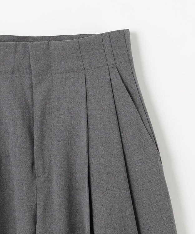 NAVE 【Nave・洗える】2WAYツイル ワイドパンツ ライトグレー系