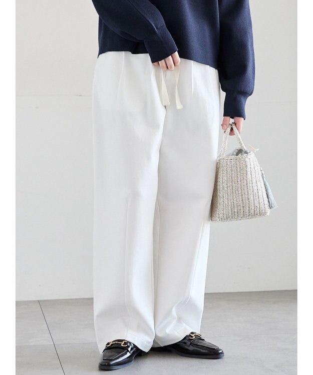 Te chichi ポンチハイウエストカーブパンツ《2026 spring catalog item》 オフホワイト