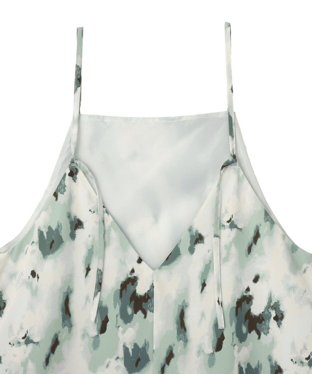 CRAFT STANDARD BOUTIQUE プリントキャミワンピース Green