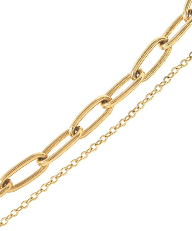 AMERICAN HOLIC 【ステンレス】コイン2連ネックレス Gold