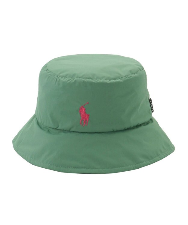 MOONBAT POLO RALPH LAUREN レインハット POLO PONY 撥水 ポケッタブル グリーン
