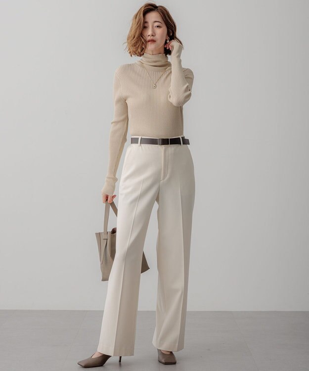 23区 【滝沢眞規子さん着用】ホールレス ベルト ダークブラウン系