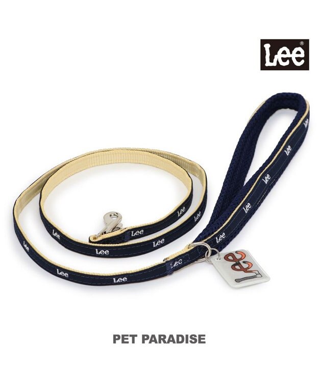 PET PARADISE Lee リード  ロゴベージュ  ４Ｓ～３Ｓ 小型犬 ベージュ