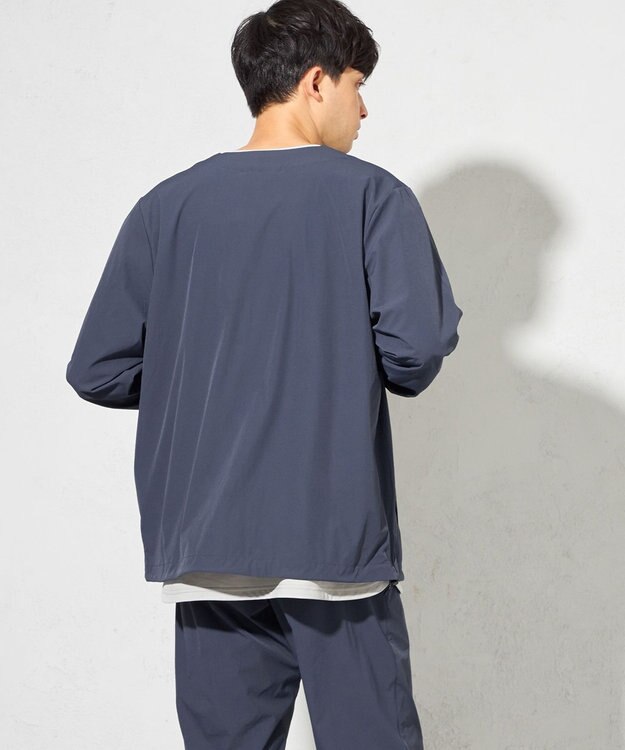 SHARE PARK MENS 【UNISEX】撥水加工 フレックスカーディガン（L・XLサイズ） アッシュネイビー