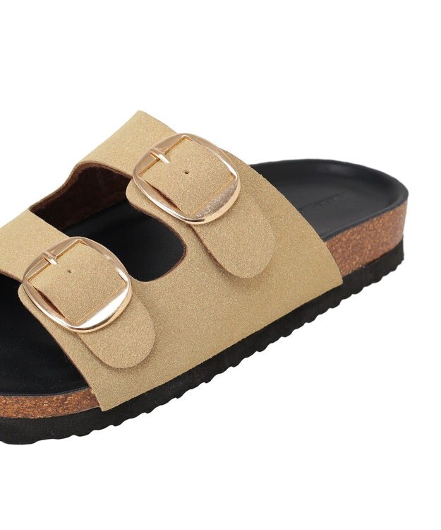 AMERICAN HOLIC フットベットダブルベルトサンダル Beige