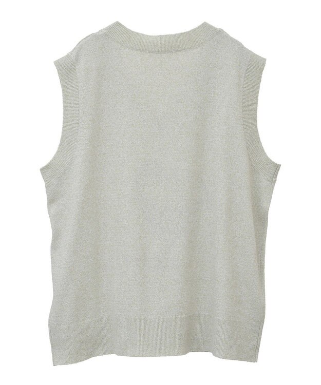 Green Parks ＴＯＹ　ＳＴＯＲＹ　／　刺繍Ｖネックニットベスト Green