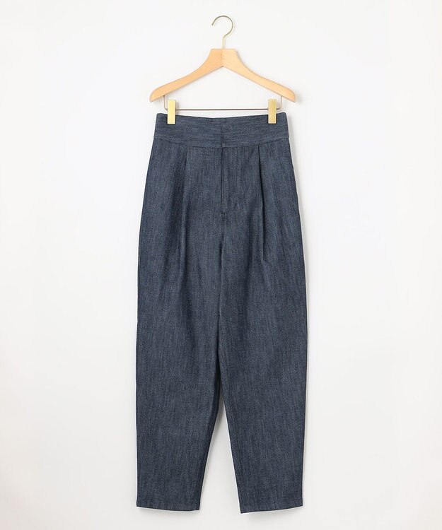 組曲 L 【組曲×setsuko sagittaire】ストレッチデニムパンツ ネイビー系