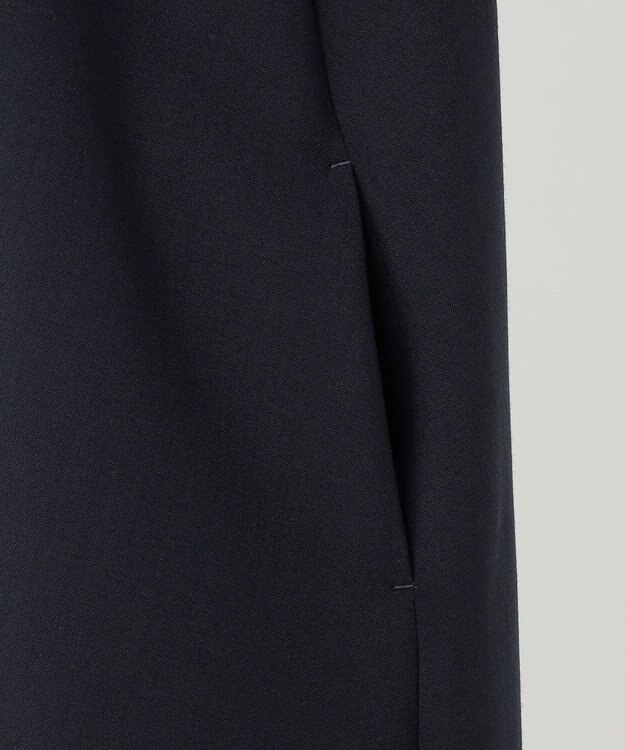 23区 【R(アール)】ウールダブルクロス ビジューカラーワンピース ネイビー系