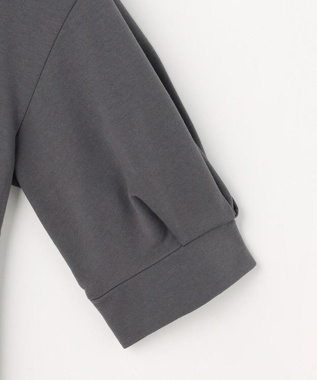 組曲 S 【先行予約・2WAY】レース襟フレンチテリーフレア カットソー チャコールグレー系