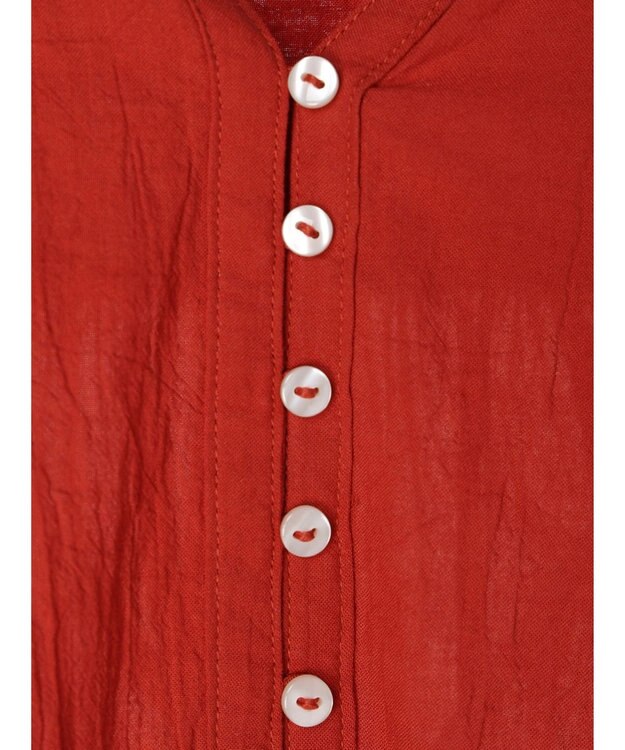 CRAFT STANDARD BOUTIQUE ジョーゼットスキッパーシャツ Red