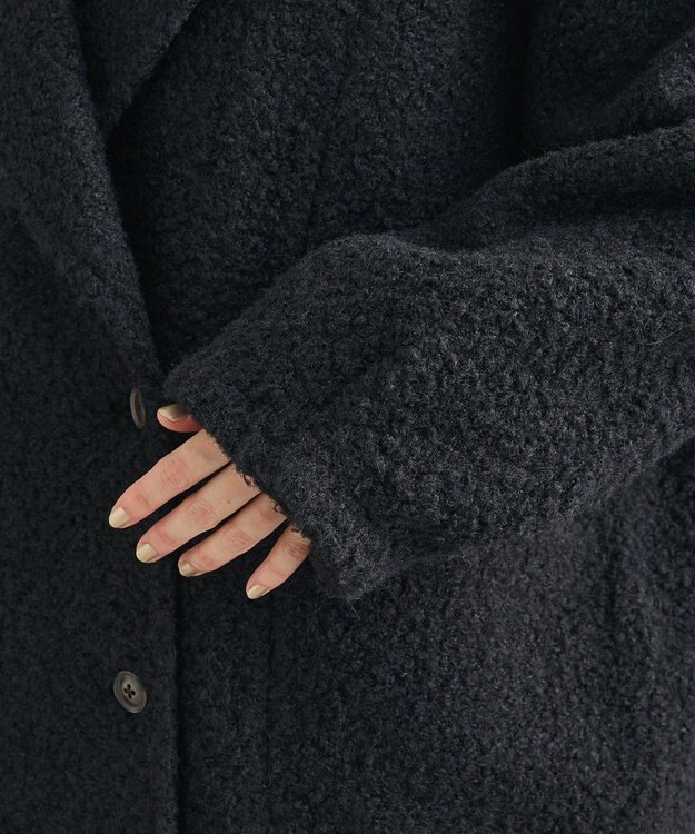 Green Parks ブークレＰコート Dark Navy