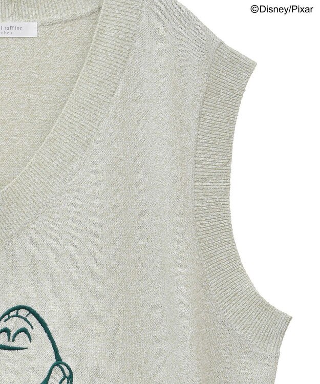 Green Parks ＴＯＹ　ＳＴＯＲＹ　／　刺繍Ｖネックニットベスト Green