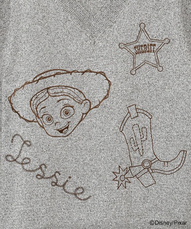 Green Parks ＴＯＹ　ＳＴＯＲＹ　／　刺繍Ｖネックニットベスト Brown